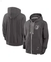 NIKE MEN'S CHARCOAL BALTIMORE ORIOLES AUTHENTIC COLLECTION TRAVEL PLAYER PERFORMANCE FULL-ZIP HOODIE