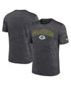 Nike Charcoal Green Bay Packers Velocity Performance T-shirt In Gray