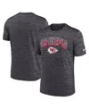 Nike Men's Charcoal Kansas City Chiefs Velocity Performance T-shirt In Gray