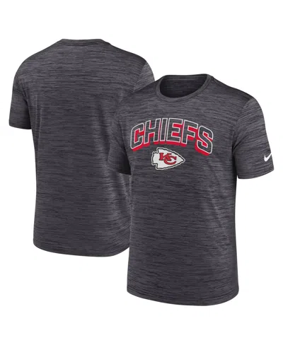 Nike Men's Charcoal Kansas City Chiefs Velocity Performance T-shirt In Gray