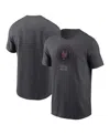Nike Men's Charcoal New York Mets 2024 City Connect Large Logo T-shirt In Charcoal