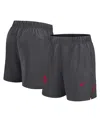 Nike Men's Charcoal Ohio State Buckeyes Primetime Woven Victory Performance Shorts In Gray