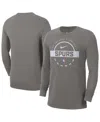 Nike San Antonio Spurs  Men's Nba Practice Long-sleeve T-shirt In Gray