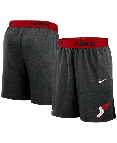 NIKE MEN'S CHARCOAL/RED CHICAGO WHITE SOX 2025 CITY CONNECT AUTHENTIC COLLECTION KNIT SHORTS