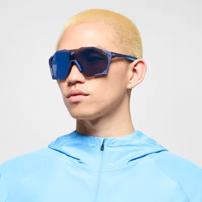 Nike Men's Charged Shield Mirrored Sunglasses In Blue