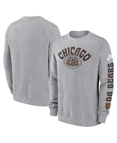 Nike Men's Chicago Bears  Charcoal Rewind Club Pullover Sweatshirt