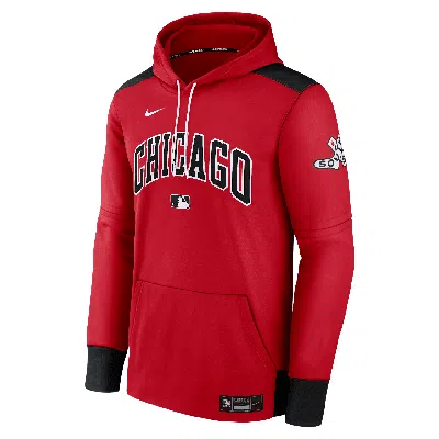 Nike Men's Chicago White Sox Authentic Collection City Connect  Therma Mlb Pullover Hoodie In Red