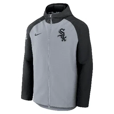 Nike Men's Chicago White Sox Authentic Collection Menâs  Therma Mlb Full-zip Jacket In Gray