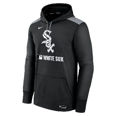 Nike Men's Chicago White Sox Authentic Collection  Therma Mlb Pullover Hoodie In Black