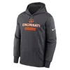Nike Men's Cincinnati Bengals Toss Sweep Menâs  Therma Nfl Pullover Hoodie In Gray