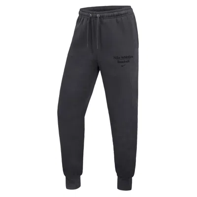 Nike Men's Club Baseball Fleece Jogger Pants In Black