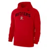 Nike Men's Club Basketball Fleece Pullover Hoodie In Red