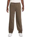 Nike Club Fleece Bungee Pants In Brown