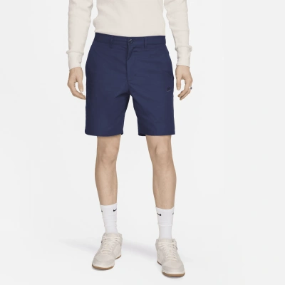 Nike Club Flat Front Chino Shorts In Blue