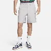 Nike Club Flat Front Chino Shorts In Grey