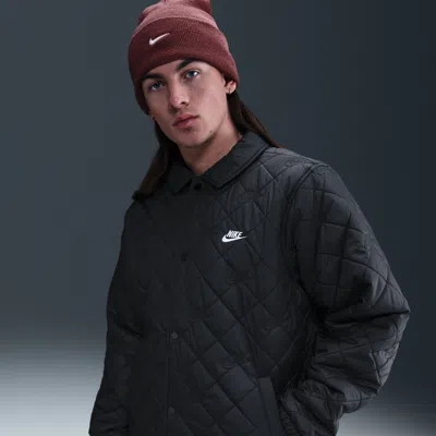 Nike Men's Club Coaches Jacket In Black