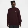 Nike Sportswear Club Oversize Crewneck Sweater In Red
