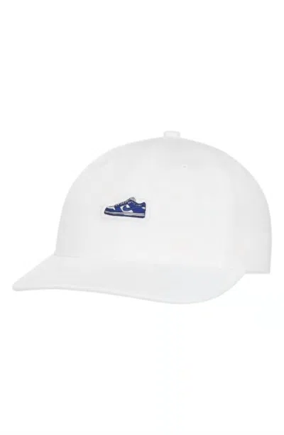 Nike Men's Club Dunk Patch Hat In White