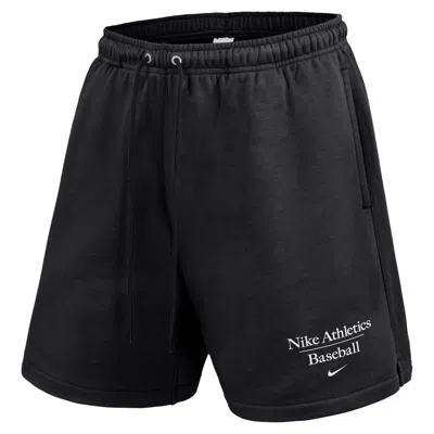 Nike Men's Club Fleece Baseball Shorts In Black