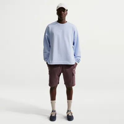 Nike Men's Club Fleece Cargo Shorts In Purple