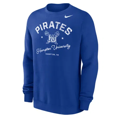 Nike Men's Club Fleece College (hampton University) Menâs Crew-neck Sweatshirt In Multi