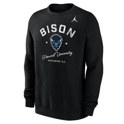 Nike Men's Club Fleece College (howard University) Menâs Crew-neck Sweatshirt In Black