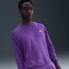 Nike Men's Club Fleece Crew In Purple