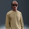 Nike Men's Club Fleece Crew In Brown