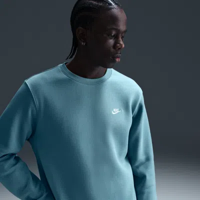 Nike Men's Club Fleece Crew In Blue