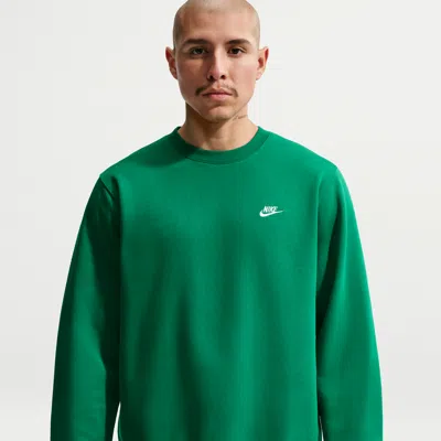 Nike Mens  Club Crew In Malachite/white
