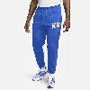 Nike Men's Club Fleece Cuffed Pants In Blue