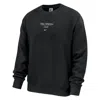Nike Men's Club Fleece Golf Crew-neck Sweatshirt In Black