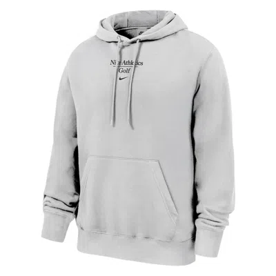 Nike Men's Club Fleece Golf Pullover Hoodie In White