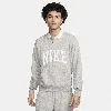 Nike Men's Club Fleece Long-sleeve Fleece Polo In Grey