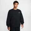Nike Men's Club Fleece Oversized French Terry Crew In Black