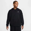 Nike Black Sportswear Club Hoodie In Black/black/white