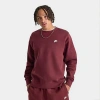 Nike Men's Club Fleece Premium Crewneck Sweatshirt Size: 3xl Tall In Burgundy