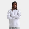 Nike Men's Club Fleece Premium Crewneck Sweatshirt In White