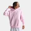 Nike Men's Club Fleece Premium Embroidered Pullover Hoodie In Pink