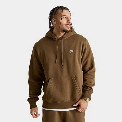 NIKE MEN'S CLUB FLEECE PREMIUM EMBROIDERED PULLOVER HOODIE