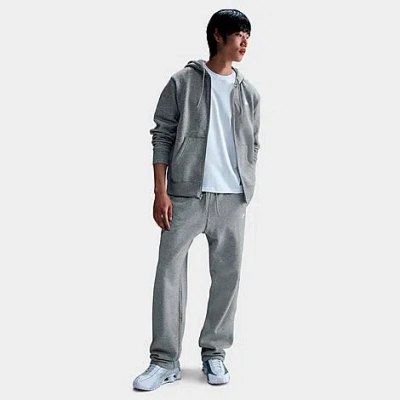 Nike Men's Club Fleece Premium Open-hem Sweatpants In Gray