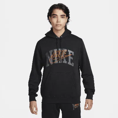 Nike Men's Club Fleece Pullover Hoodie In Black
