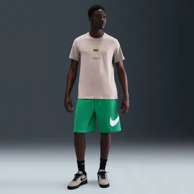 Nike Men's Club Fleece Shorts In Green