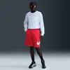 Nike Men's Club Fleece Swoosh Graphic Shorts In White