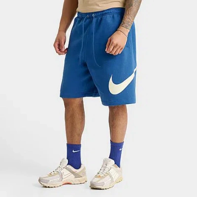 Nike Club Fleece Shorts In Blue