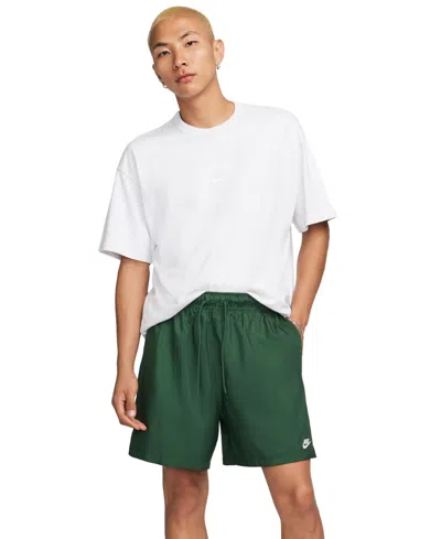 Nike Men's Club Flow Relaxed-fit 6" Drawstring Shorts In Green