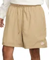 Nike Club Woven Flow Shorts In Neutral
