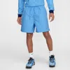 Nike Club Washed Flow Shorts In Blue