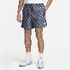 Nike Men's Club Flow Checker Logo Shorts In Blue
