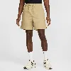 Nike Club Washed Flow Shorts In Brown
